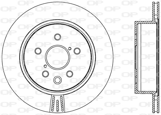 OPEN PARTS Тормозной диск BDR2461.20